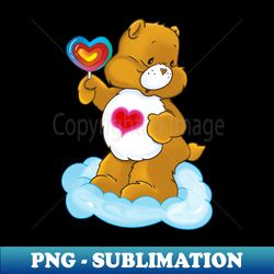 CARE Bear - Rainbow Cartoon vintage childhood animated 1980s cartoons friendship love - Instant PNG Sublimation Download - Spice Up Your Sublimation Projects