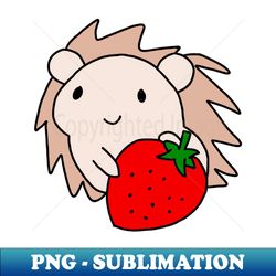 hedgehog strawberry - Retro PNG Sublimation Digital Download - Instantly Transform Your Sublimation Projects