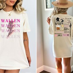 comfort colors, vintage wallen western t-shirt, trendy tee, cowgirl country shirt, wallen western t-shirt, retro cowboy