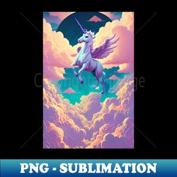Unicorn in the clouds - Digital Sublimation Download File - Bold & Eye-catching