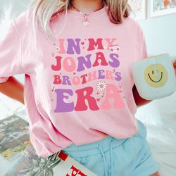 in my jonas brothers era, jonas brothers shirt, jonas brother merch,  five albums one night tour shirt, joe jonas sweats