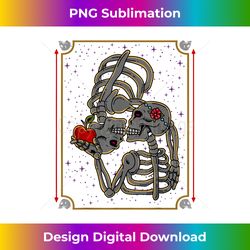 The Lovers Tarot Card Goth Skull Skeleton - Sophisticated PNG Sublimation File - Immerse in Creativity with Every Design