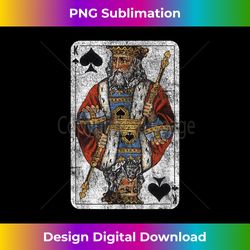 Vintage King of Spades Playing Card - Edgy Sublimation Digital File - Immerse in Creativity with Every Design