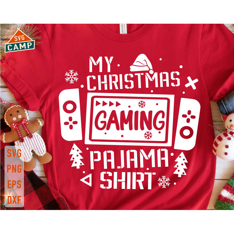 My Christmas Gaming Pajama Shirt Svg, Gamer Christmas Svg, Christmas Gaming Svg, Boys Christmas Svg, Christmas Kids Gamer Svg.jpg