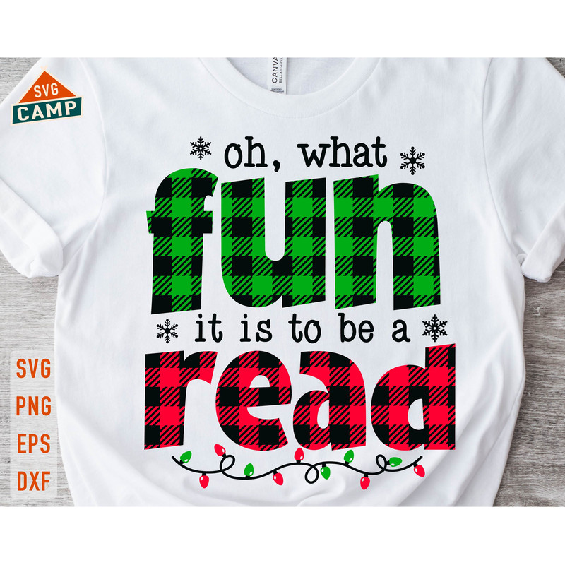 Oh What Fun it is to Read Svg, Funny Librarian Christmas Svg, Winter Holiday Book Svg, Christmas Book Lover Svg, Librarian Christmas Gifts.jpg