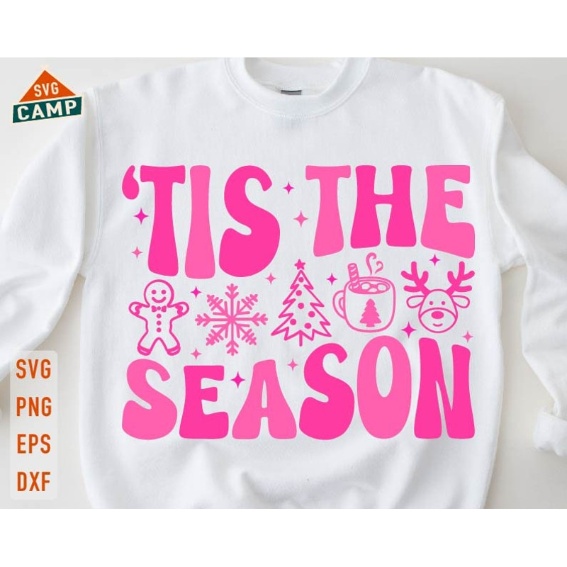 Pink Christmas Svg, Merry Christmas Svg, Christmas Tree Svg, Hot Cocoa Svg, Reindeer Face Svg, Gingerbread Svg, Christmas Shirt Svg.jpg