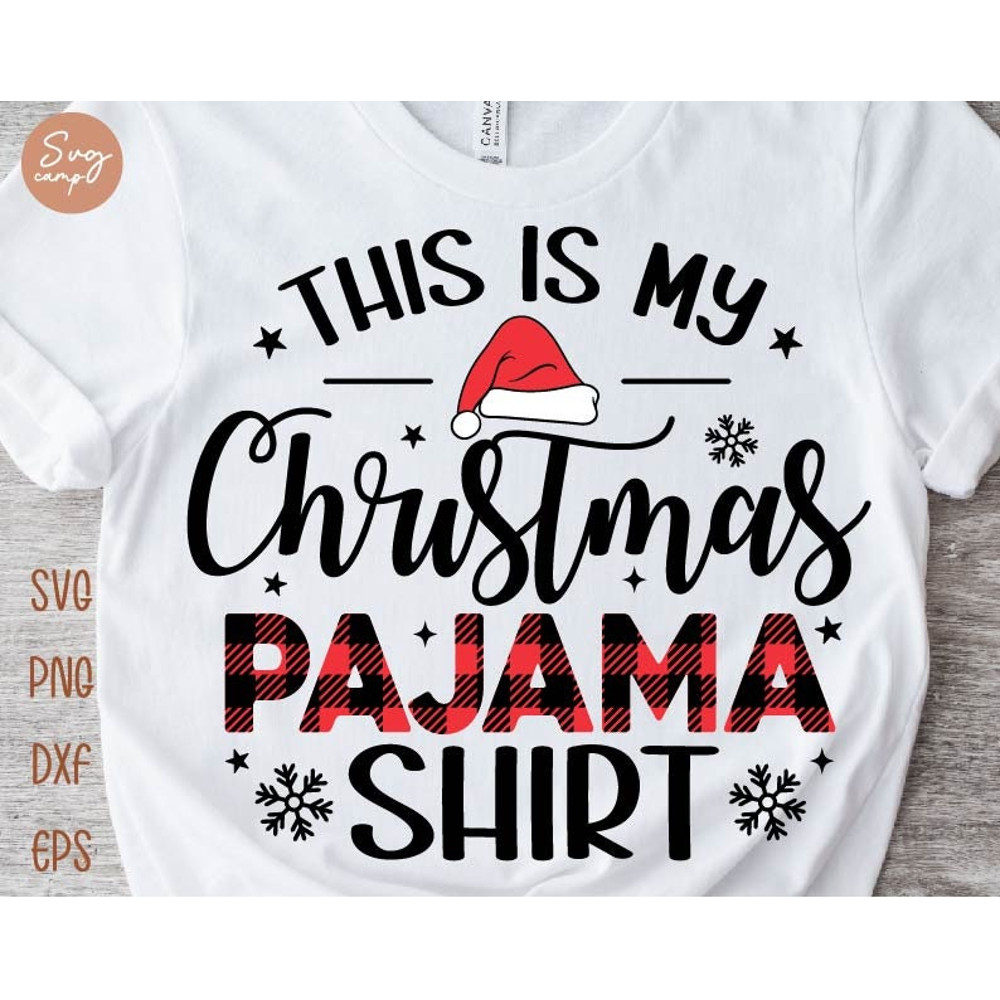 This is my Christmas Pajama shirt Svg, Funny Christmas Svg, Christmas Pajama Svg, Christmas Buffalo Plaid, Family Christmas Pajama Shirt Svg.jpg