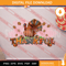 Thankful Thanksgiving Turkey PNG, Thanksgiving PNG, Autumn Digital Download.jpg