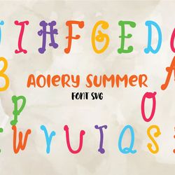 Aotery Summer Font Svg, Modern Font, Fonts For Cricut, Beauty Font, Font For T-shirts 10