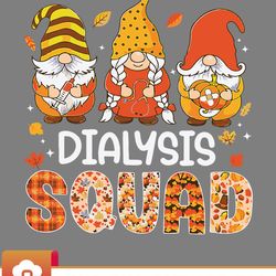 dialysis squad gnome nurse thanksgiving fall stethoscope svg wildsvg
