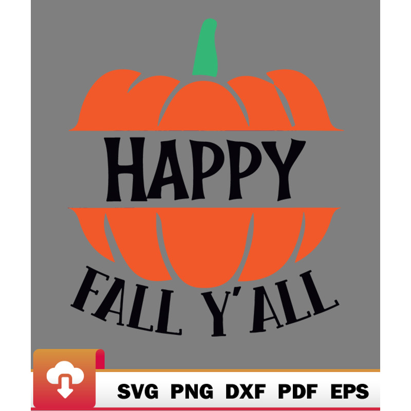 Thanksgiving SVG, Happy Fall Yall Cozy Fall Autumn Pumpkin Season SVG - WildSvg.jpg