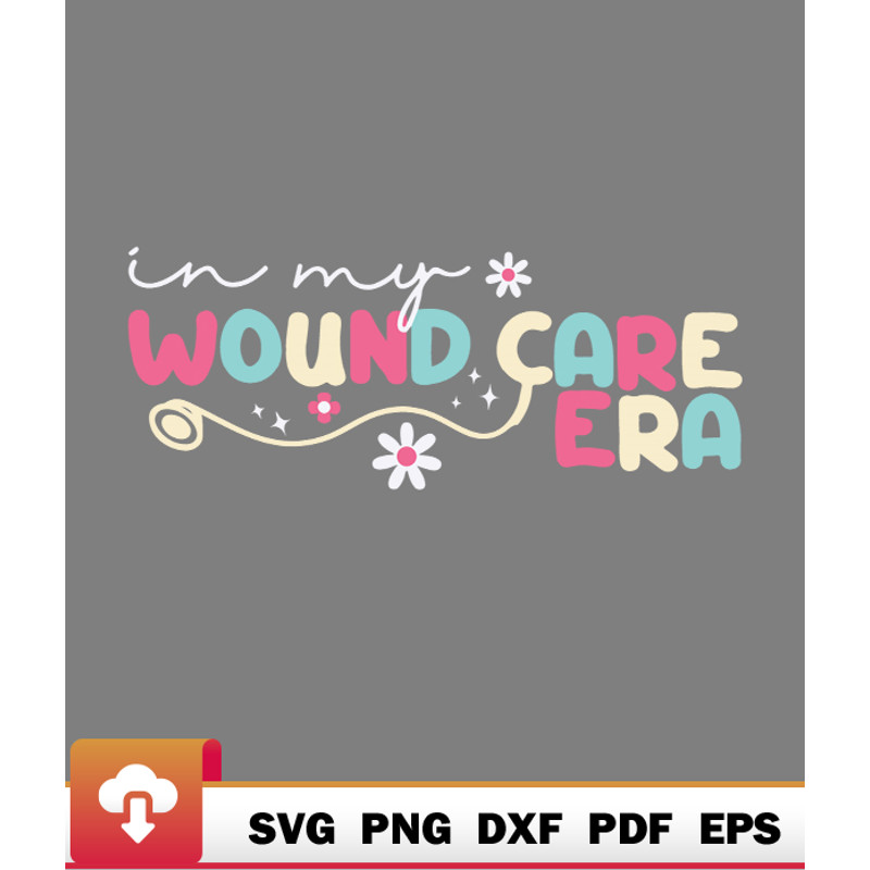 Thanksgiving SVG, In My Wound Care Era Nurse Stethoscope Groovy Thanksgiving Funny Retro SVG - WildSvg.jpg