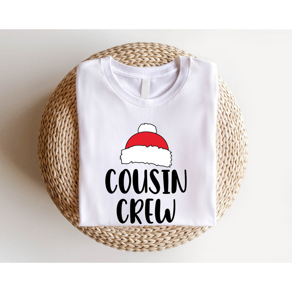 Cousin Crew Shirt, Christmas Cousin Crew Sweatshirts, Santa Hat T-Shirts, Cousin Crew Christmas Party Hoodie, Christmas Gifts For Cousins.jpg