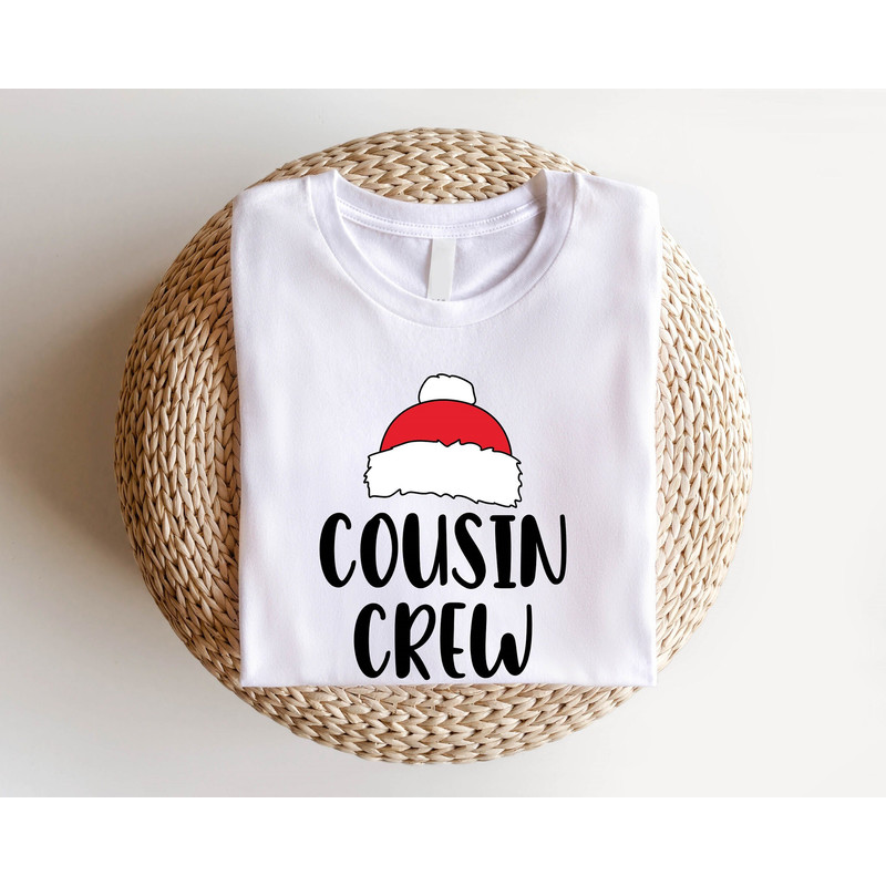 Cousin Crew Shirt, Christmas Cousin Crew Sweatshirts, Santa Hat T-Shirts, Cousin Crew Christmas Party Hoodie, Christmas Gifts For Cousins.jpg
