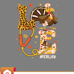 love turkey stethoscope er nurse life thanksgiving fall svg wildsvg