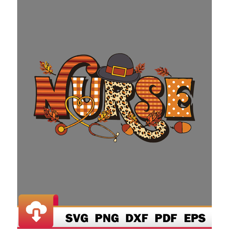 Thanksgiving SVG, Nurse Thanksgiving Health Worker Nursing Fall Turkey Squad SVG - WildSvg.jpg