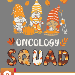 oncology squad gnome nurse thanksgiving fall stethoscope svg wildsvg