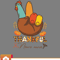 Thanksgiving SVG, One Thankful Neuro Nurse Turkey Thanksgiving Peace Sign SVG - WildSvg.jpg