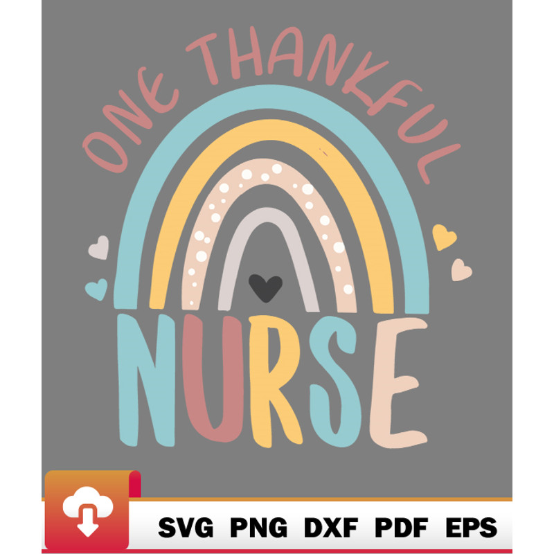 Thanksgiving SVG, One Thankful Nurse Thanksgiving Christmas New Year SVG - WildSvg.jpg