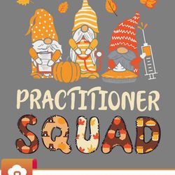 practitioner squad gnome nurse thanksgiving fall stethoscope svg wildsvg