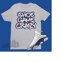 shirt to match jordan 13 french blue - french blue 13 retro shirt - french blue 13 retro tee - sneaker matching gift - s
