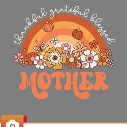 retro groovy rainbow mother thanksgiving family matching svg wildsvg