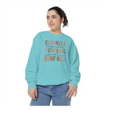flannel bonfires pumpkins hayrides fall sweater | fall favorites | i love fall sweatshirt | womens fall sweatshirt | pum