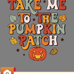 take me pumpkin patch wavy groovy turkey thanksgiving svg wildsvg