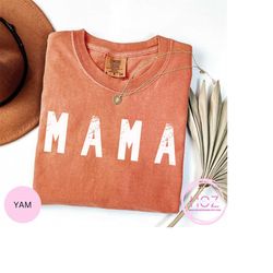 mama comfort colors t-shirt, fall shirts, cute mama and mini shirts, matching mom and daughter shirt, trendy fall shirts