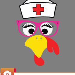 turkey face nurse thanksgiving day novembre autumn svg  wildsvg