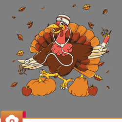 turkey nurse life thanksgiving holiday fall nursing scrub er svg wildsvg