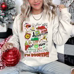 christmas timetable grinch booked sweatshirt, grinch christmas sweatshirt, grin schedule shirt, christmas shirt, ugly ch