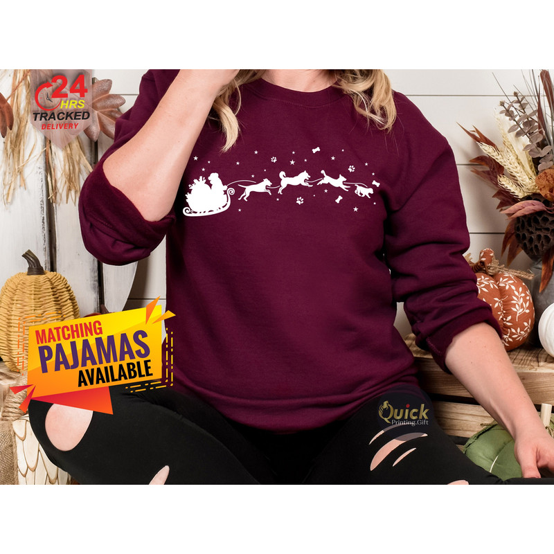 Dog Christmas Jumper, Funny Christmas Jumper, Dog Lover Christmas Sweatshirt, Matching Christmas Dog Pajamas, Christmas Gift for Dog Mum.jpg