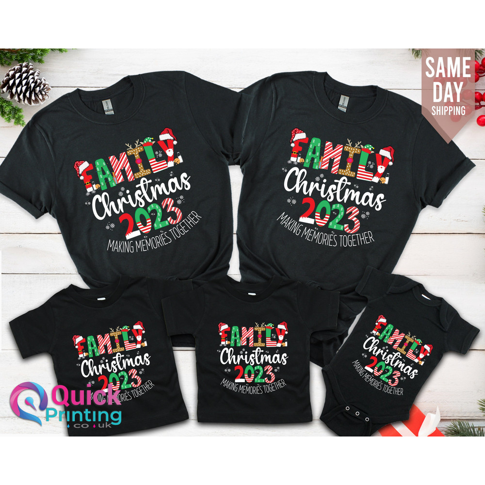 Family Christmas 2023 Making Memories Together Shirts, Family All Together Shirts, Custom Family Christmas Tshirt, Christmas Gifts, KIds Top.jpg