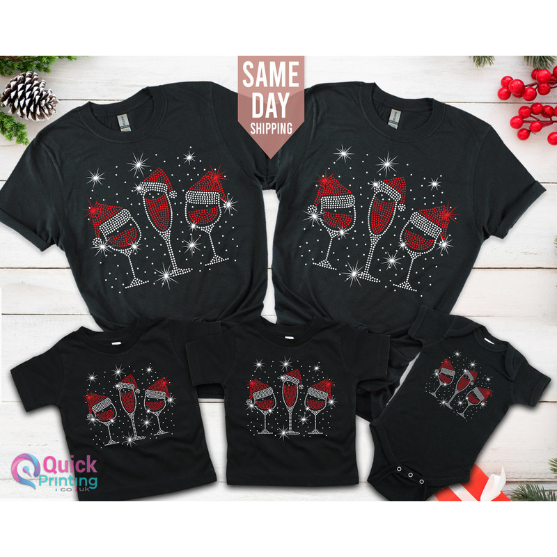 Family Christmas Shirt, Christmas T-Shirts Santa Wine Glass Xmas for Unisex Men Women Tshirt ,Matching Family Christmas Shirts, Kids T shirt.jpg