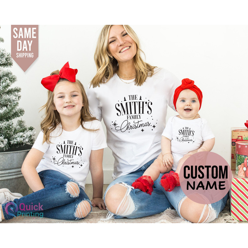 Family Christmas Shirt, Personalised Family Christmas Thirst - Personalized Christmas Couple T-Shirt, Christmas Group Tee, Kids T shirt 2023.jpg