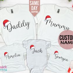 family matching christmas t-shirt, matching family christmas shirts, family christmas shirt, matching xmas tees, custom