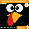 Cute Thanksgiving Turkey Face Svg, Thanksgiving Svg Png Dxf Eps Design Graphic.jpg