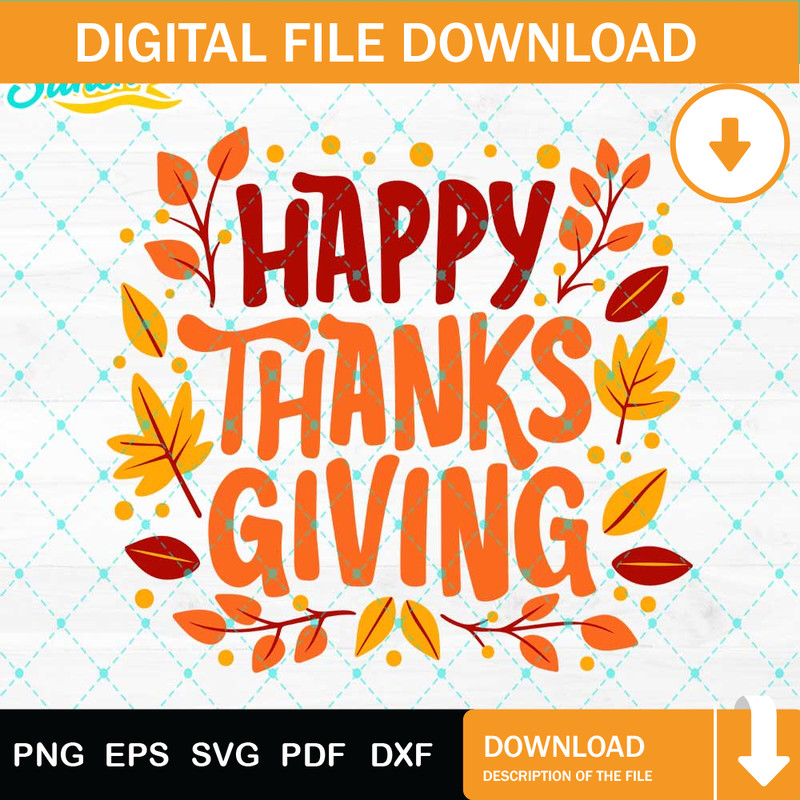 Happy Thanksgiving Svg, Svg Png Dxf Eps Design Graphic.jpg