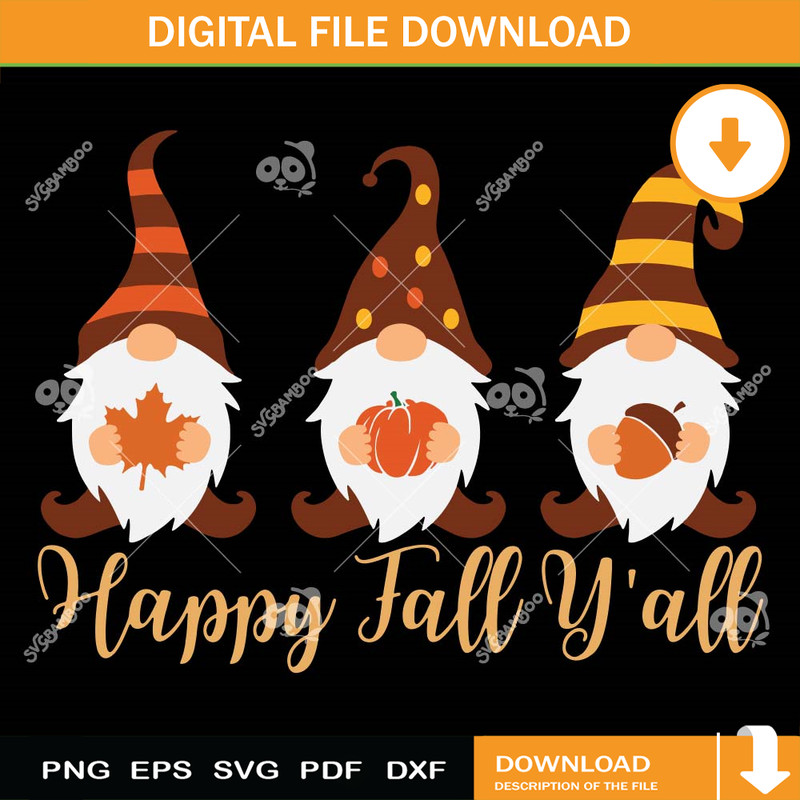 Gnomes Happy Fall Y'all SVG PNG.jpg