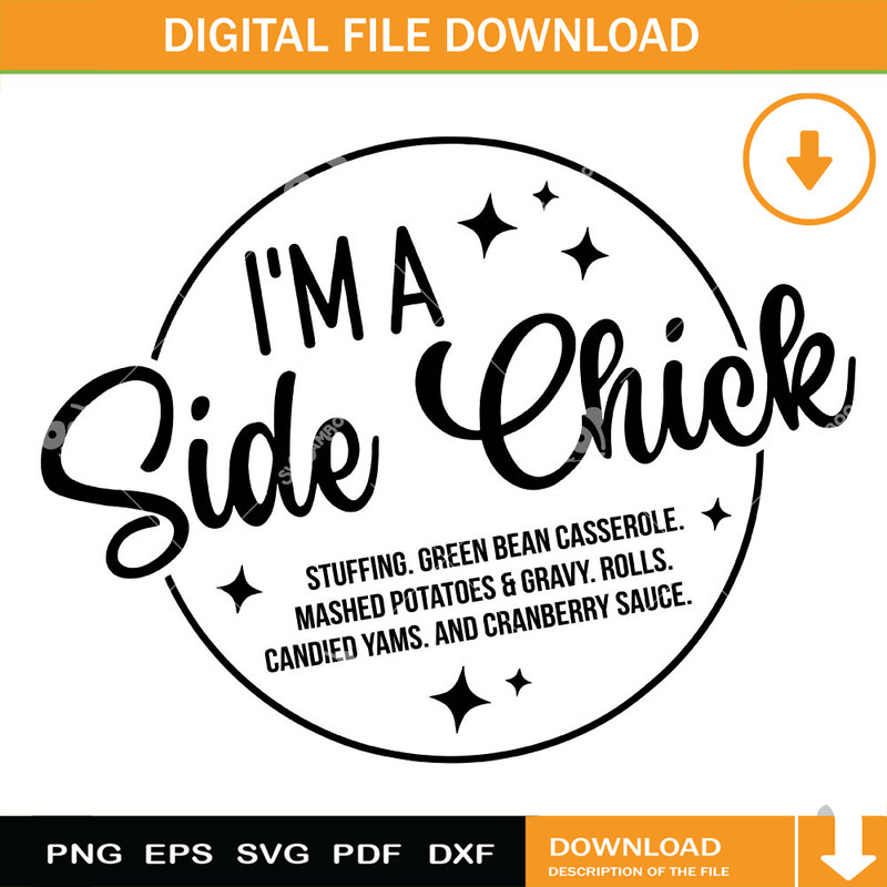I'm A Side Chick Thanksgiving Day SVG.jpg