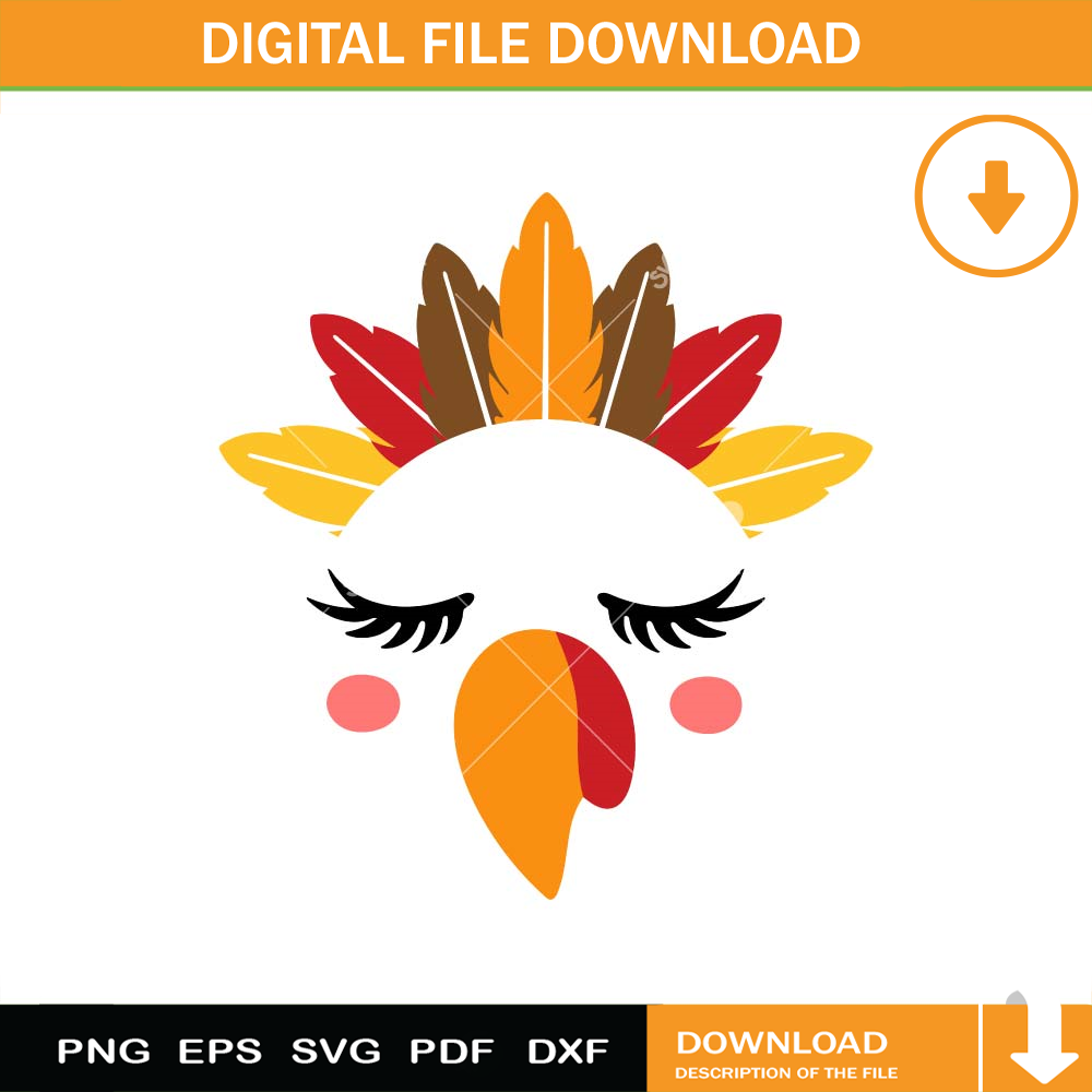 Turkey Face SVG PNG.jpg