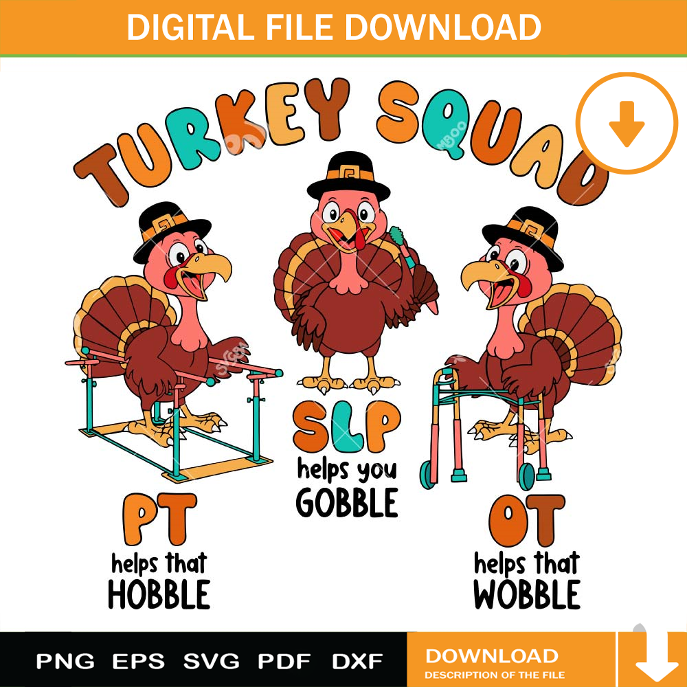 Turkey Squad Thanksgiving Nurse SVG PNG.jpg