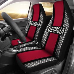 Georgia Bulldogs Inspired Sports Stripe Auto Seat Covers SUV Seat Covers Truck Seat Covers
