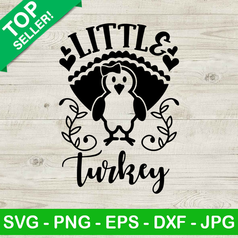 Little turkey SVG, Cute Turkey SVG, Thanksgiving SVG.jpg
