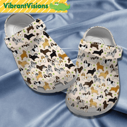 funny english springer dog cartoon crocs