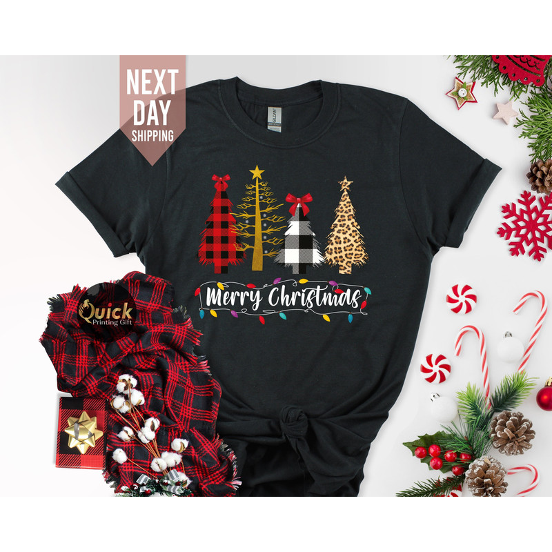 Ladies Christmas Tree Tshirt, Merry Christmas Shirts Gifts for Women Men, Holiday T-Shirt, Christmas Gifts for her.jpg