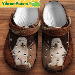 funny leather old dog crocs