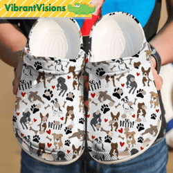 funny pitbull lovers dog crocs