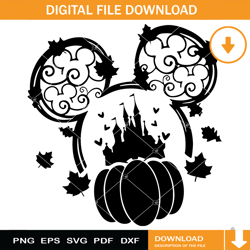 mickey mouse disneyland pumpkin svg, thankful turkey svg
